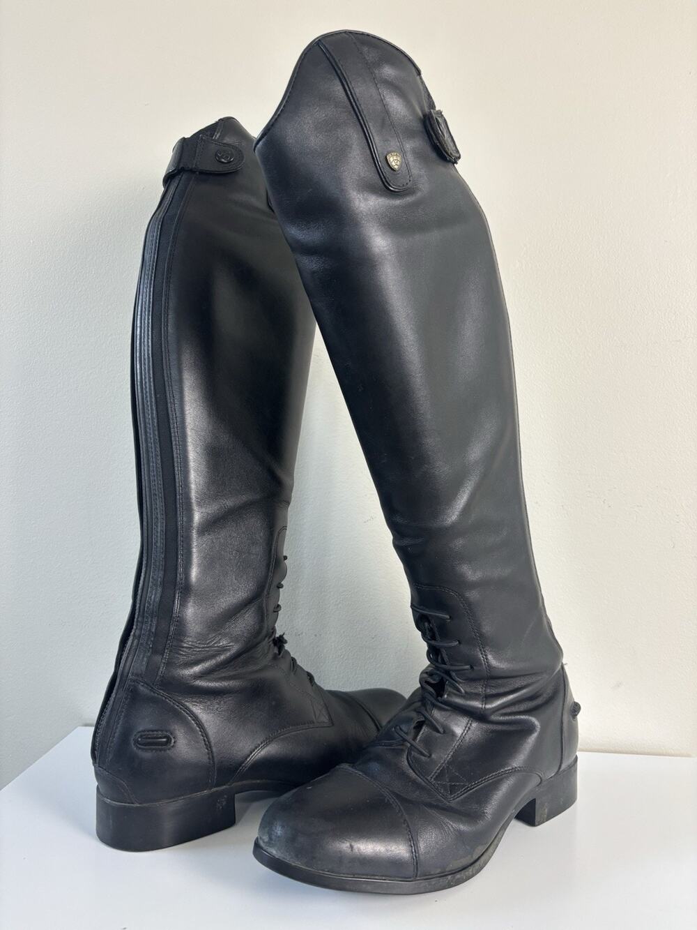 Ariat Heritage Field Zip Tall Riding Boots Women’s 9B Med Height Slim Calf Black